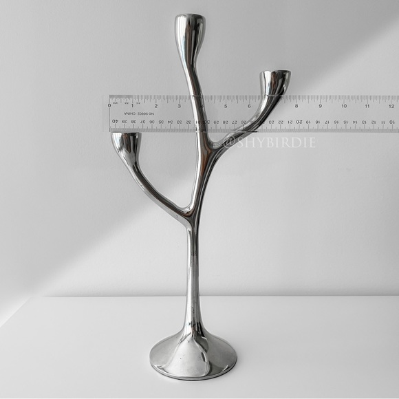 NEW Artisan Crafted Metal Tree Branch Candelabra - Picture 7 of 10